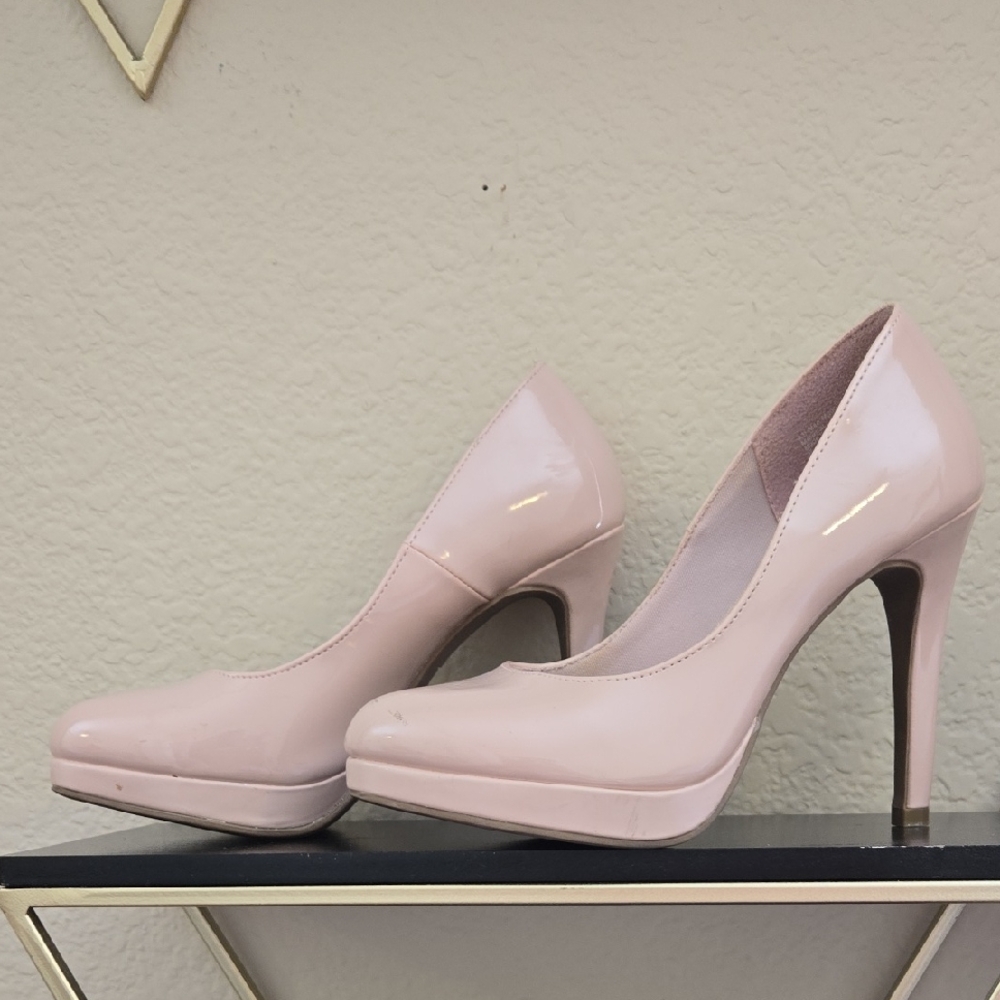 FIONI Clothing Pink High Heels with Platform Sole